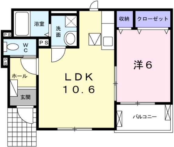 サニースクエア2の間取り