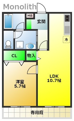カンターレ鶯谷Ⅰ番館の間取り