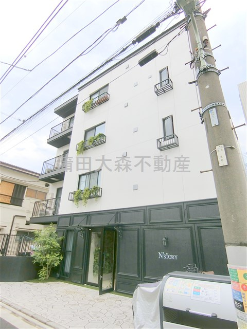 N-STORYエヌストーリーの外観|2020年3月築　RC鉄筋コンクリート造地上4階建て
東京都大田区大森西2丁目　京浜急行本線平和島駅徒歩11分！大森町駅徒歩11分
