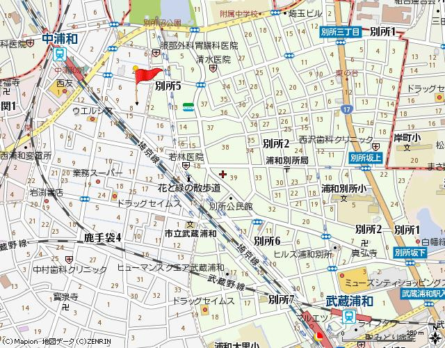 コーポ谷口の地図