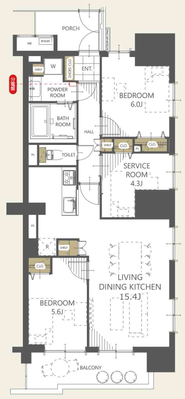 『八王子市マンション』リッツタワー八王子【仲介手数料無料】　八王子市横山町23-4の間取り|～仲介手数料無料☆八王子ひなた不動産～リッツタワー八王子