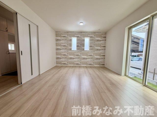 【新築】前橋市南町2丁目　A号棟(全２棟)　ハートフルタウン　新築建売分譲の居間・リビング|おしゃれな居間です