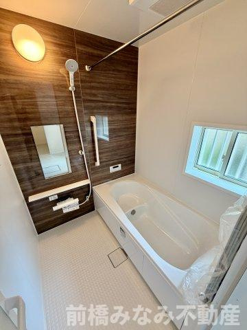 【新築】前橋市南町2丁目　A号棟(全２棟)　ハートフルタウン　新築建売分譲の浴室|ゆったり過ごせるお風呂です