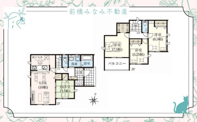 【新築】前橋市関根町　３号棟(全３棟)　グラファーレ　新築建売分譲の間取り