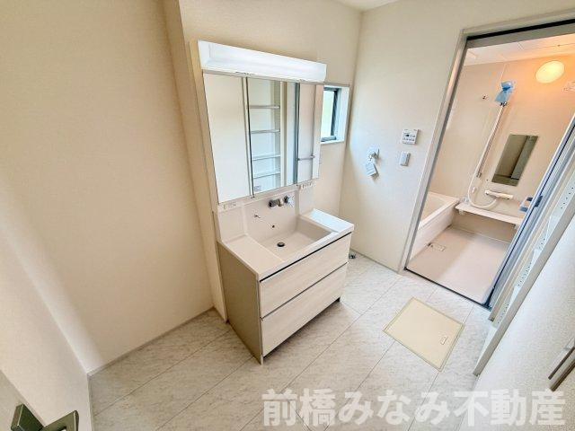 【新築】前橋市富士見町時沢第12　３号棟(全５棟)　リーブルガーデン　新築建売分譲の独立洗面台|独立洗面台です
