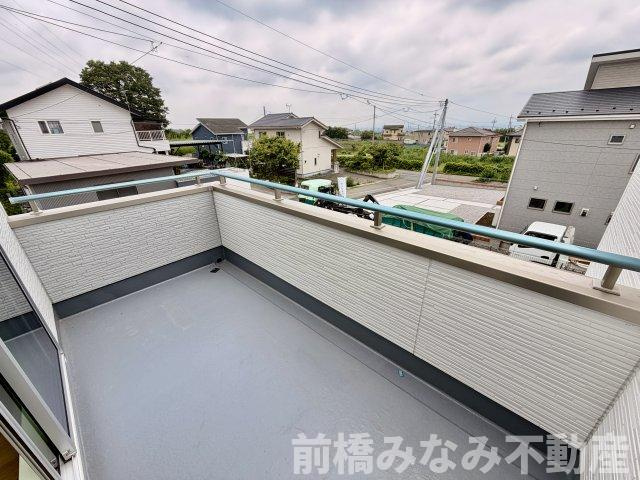 【新築】前橋市富士見町時沢第12　３号棟(全５棟)　リーブルガーデン　新築建売分譲のバルコニー|陽当たり良好なバルコニーです