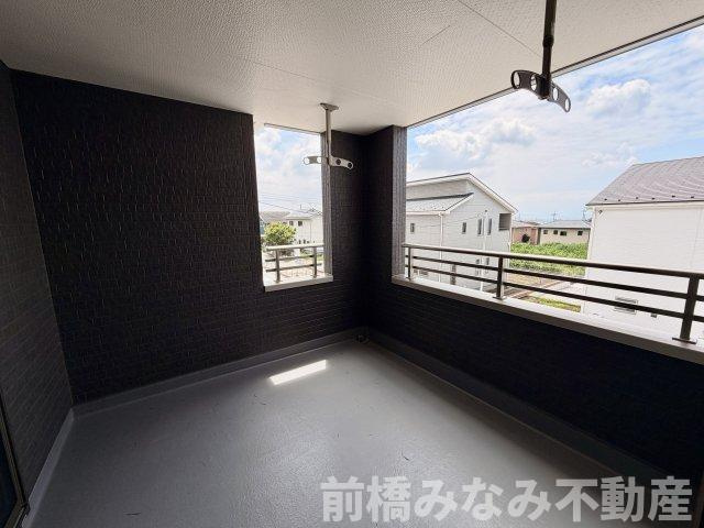 【新築】前橋市富士見町時沢第12　２号棟(全５棟)　リーブルガーデン　新築建売分譲のバルコニー|バルコニー付きです