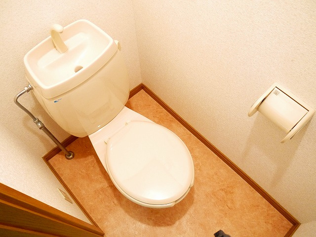 ヴィラ・サニーフラット　Ａのトイレ|落ち着いた色調のトイレです