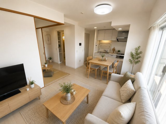 グローベルザ・プレイス舎人親水公園の居間・リビング
