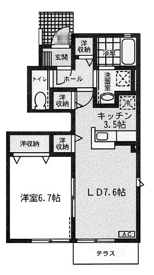 コンフォートブルーニNの間取り