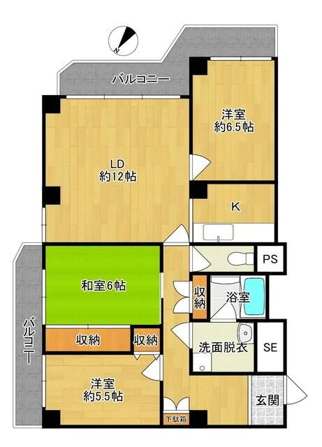シーアイマンション駒場Ｂ棟の間取り