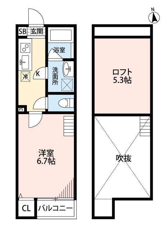 Primroseの間取り