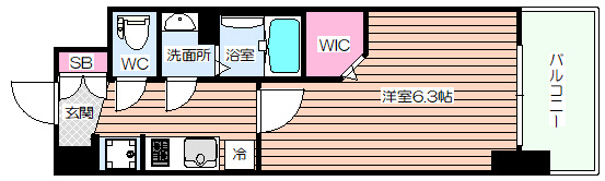 【間取り】 | ファステート江坂ランウェイ
