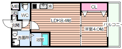 【間取り】 | H-maison御幣島Ⅰ