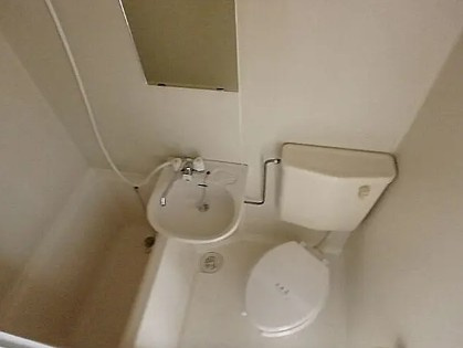 松戸市高塚新田のアパートの浴室