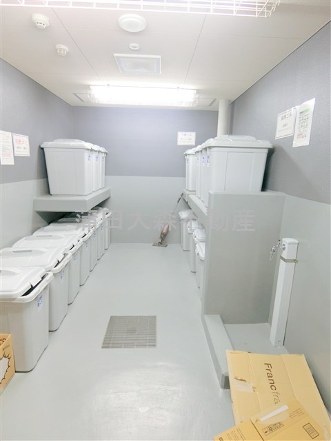 LUXENAラグゼナ平和島のその他共用部分|曜日時間関係なくゴミ捨て可能な敷地内ゴミ捨て場！