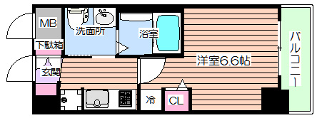 【間取り】 | エステムコート新大阪Ⅸグランブライト