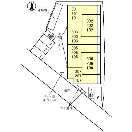 BRANSIA膳所（ブランシア）の区画図