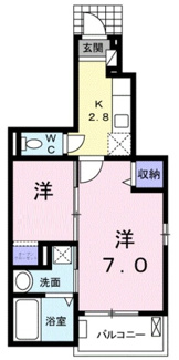 【間取り】 | ジュネスⅢ | 間取りです。