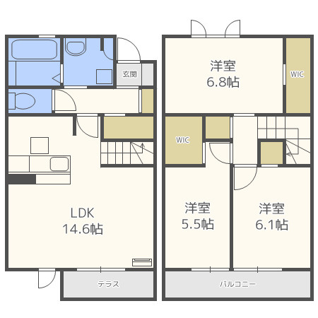 クレスト青山の間取り