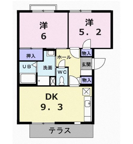 リヴィエールヤサキの間取り