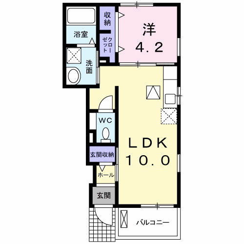 プレミール原Ａの間取り