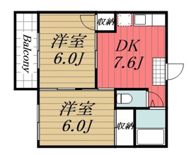 【間取り】 | コーポ誉田第2