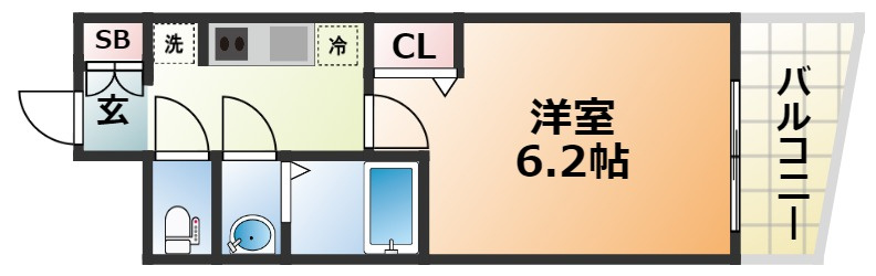 プレサンス神戸元町ミューズの間取り