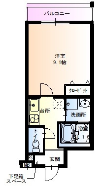 フジパレス遠里小野Ⅴ番館の間取り