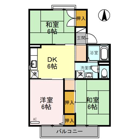 セジュール堀井の間取り