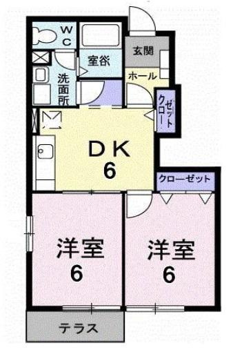【間取り】 | トランキル梓B