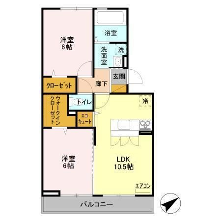 ソレイユの間取り