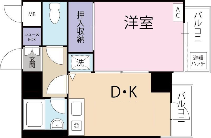 ペガサスマンション白楽の間取り|間取りです。
