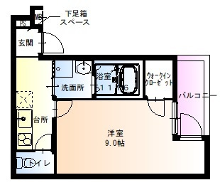 フジパレス住吉沢之町Ⅱ番館の間取り