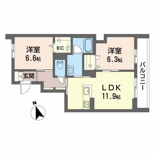 【間取り】 | リバーサイド　ハナ