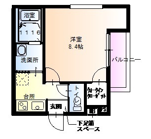 フジパレス遠里小野Ⅲ番館の間取り