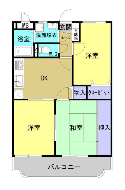 シャトーレK&Tの間取り
