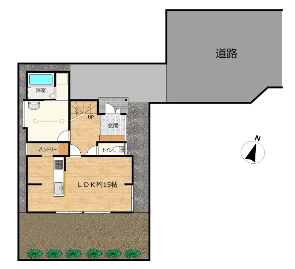 新潟市東区上木戸4丁目の区画図