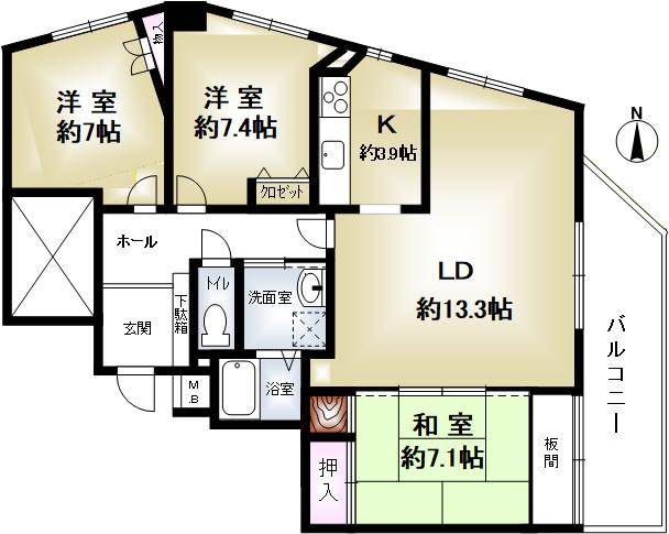 ドマーニ住吉の間取り