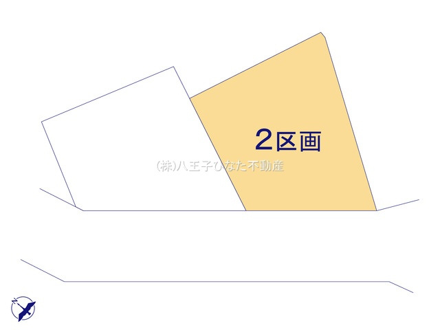 『八王子市土地』八王子市石川町1214-1【仲介手数料無料】の区画図|～仲介手数料無料☆八王子ひなた不動産～八王子市石川町　売地