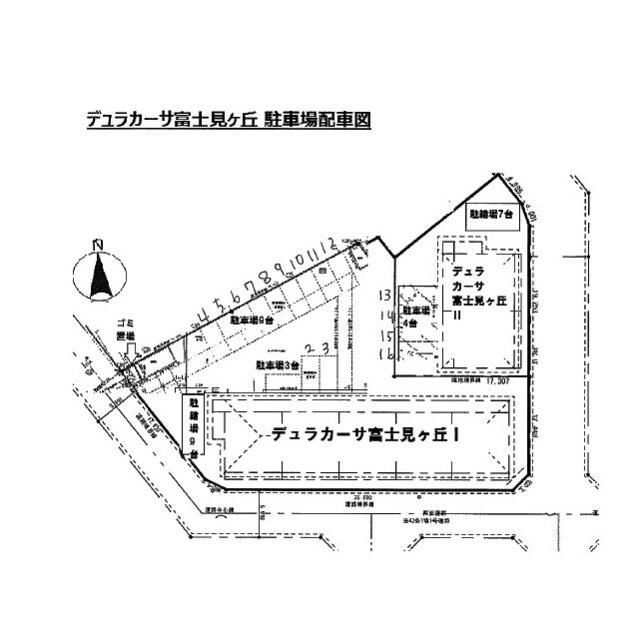 デュラカーサ　ルシア富士見が丘Ⅱの区画図