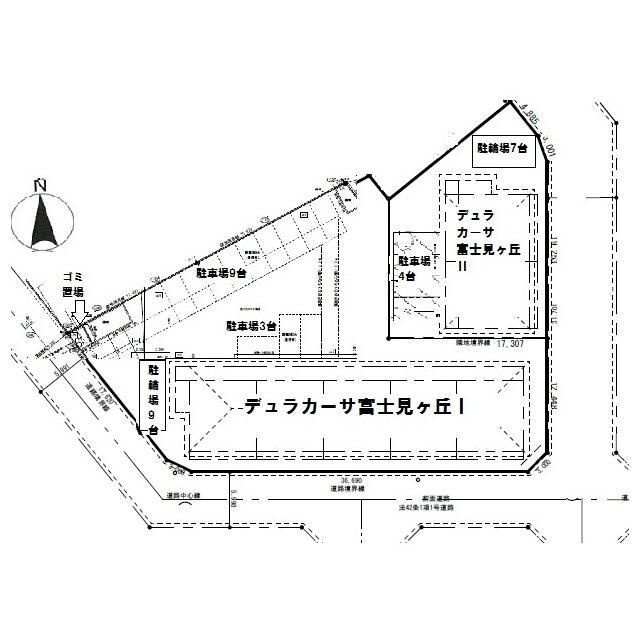 デュラカーサ　ルシア富士見が丘Ⅱの区画図