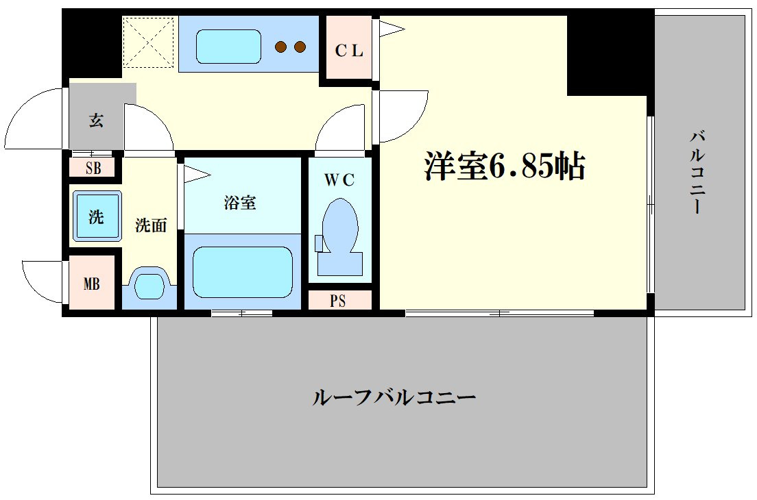 ALZA西本町の間取り
