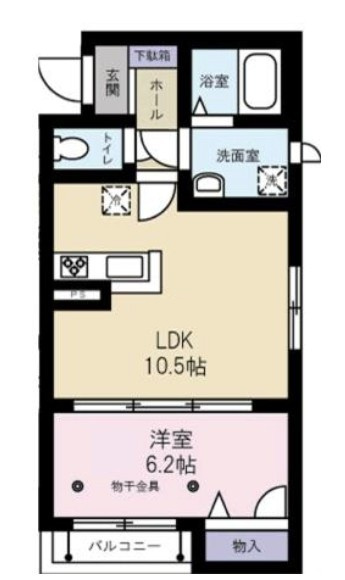 シャーメゾン弥生 の間取り|間取りです。