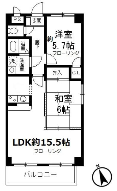フローラ浦和の間取り