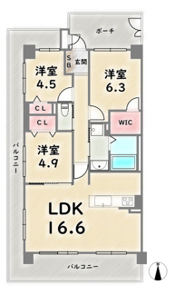 【間取り】 | ライオンズマンション西院