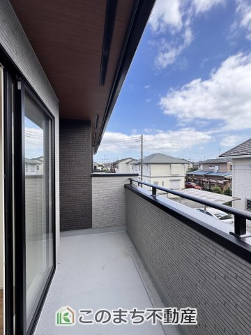 ブルーミングガーデン宇都宮市雀の宮7丁目2期のバルコニー