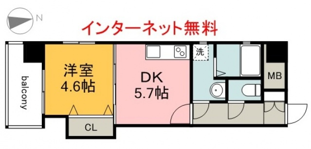 ★3+1プログラム★MBS BUILDING南竹屋の間取り