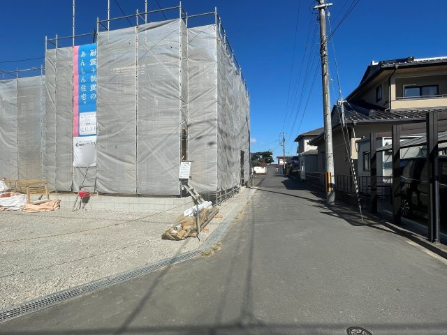 新築戸建・新築建売　須賀川市朝日田第1　第三小・第三中の前面道路含む現地写真