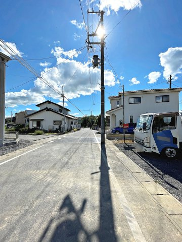 新築戸建・新築建売　須賀川市朝日田第1　第三小・第三中の前面道路含む現地写真